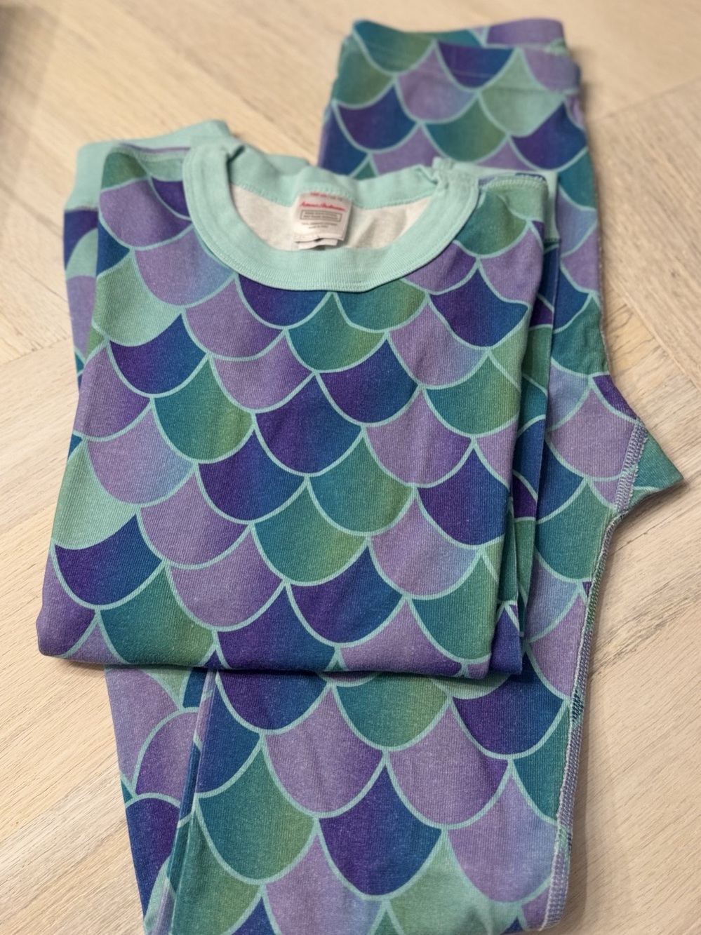 Hanna Andersson Mermaid Long John Pajamas